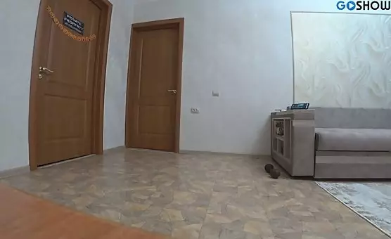 Gay selffucking with dildo and behind penetration